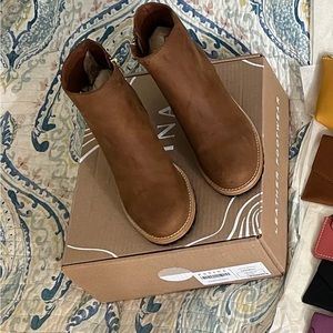 Premium caribou ankle booties size 9. Bought new never used